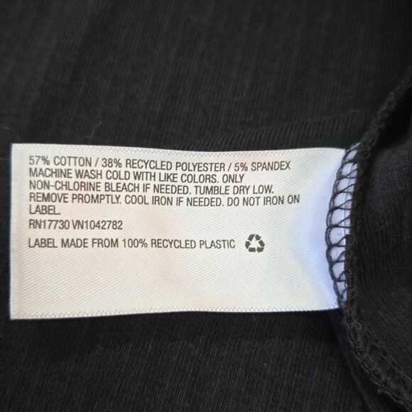 Ava & Viv Womens Black Long Sleeve Scoop Neck Top - Picture 11 of 13